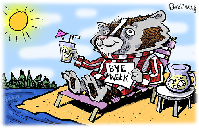 Bucky enjoys his bye week